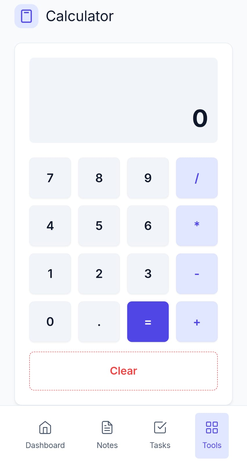 Calculator & Invoices